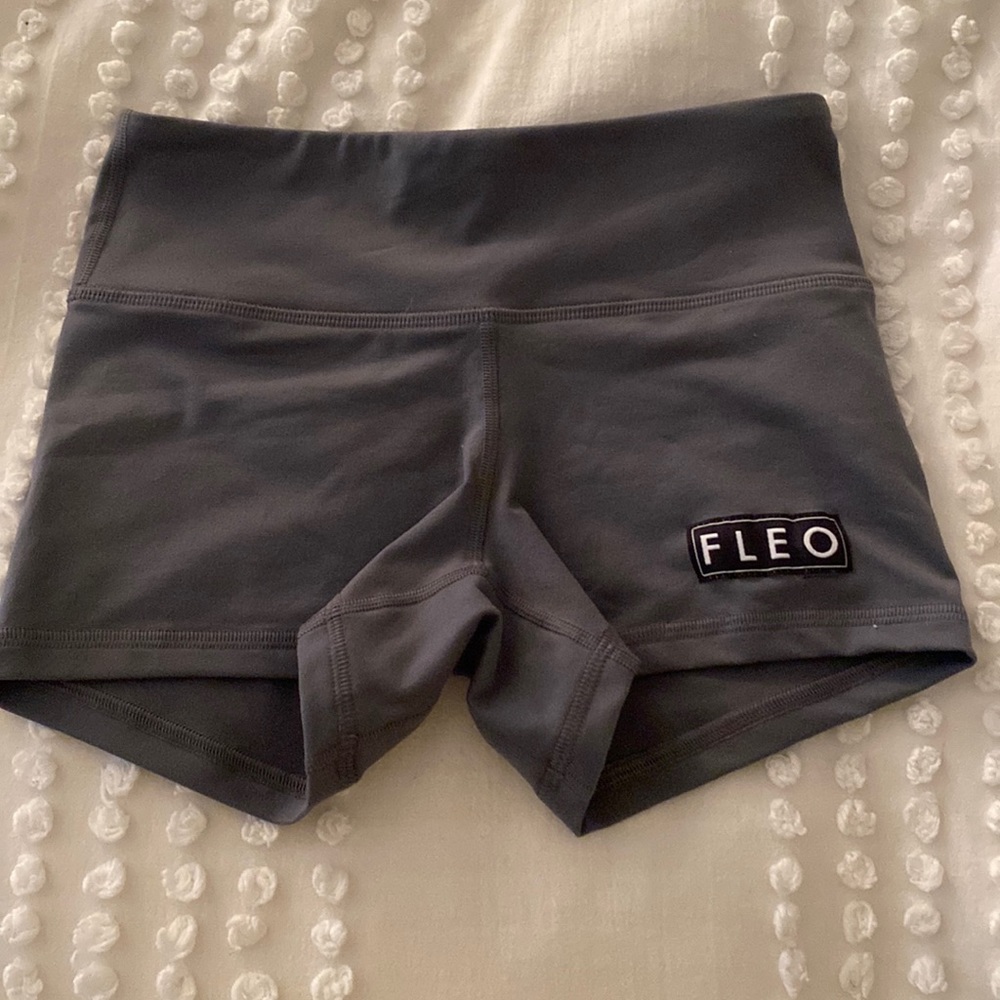 barely worn size XS gray fleo workout shorts